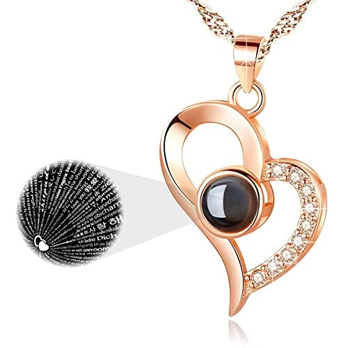 I Love You in 100 Languages Necklace • Gift-4-You • Romantic Gifts